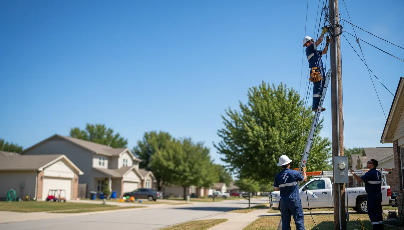 Residential electrician providing installation services in Greenwood, AR